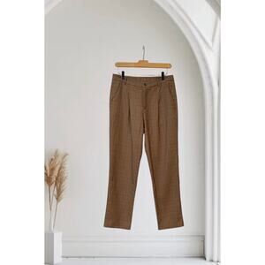 Brown Plaids Women’s Pants Size Small